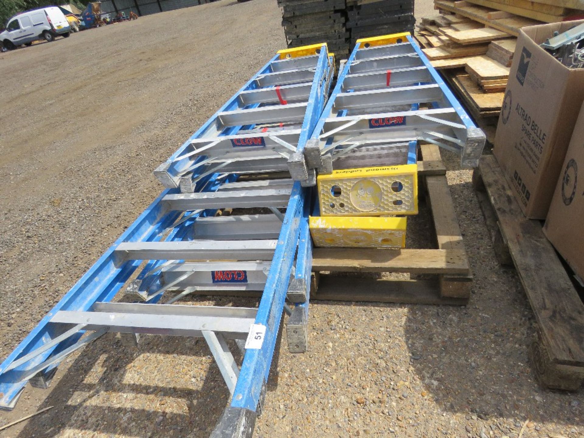 6 X SETS OF GRP STEP LADDERS. - Image 7 of 7