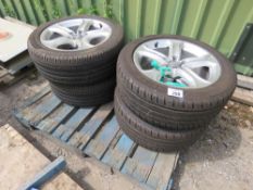 4NO AUDI 225.50R17 ALLOY WHEELS AND TYRES.