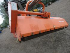 AGRIMASTER 180 TRACTOR MOUNTED PTO DRIVEN FLAIL MOWER WITH MANUAL OFFSET.
