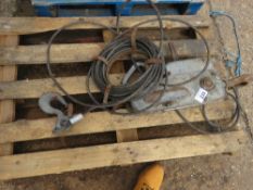 TIRFOR WINCH PLUS A CABLE. THIS LOT IS SOLD UNDER THE AUCTIONEERS MARGIN SCHEME, THEREFORE NO VAT