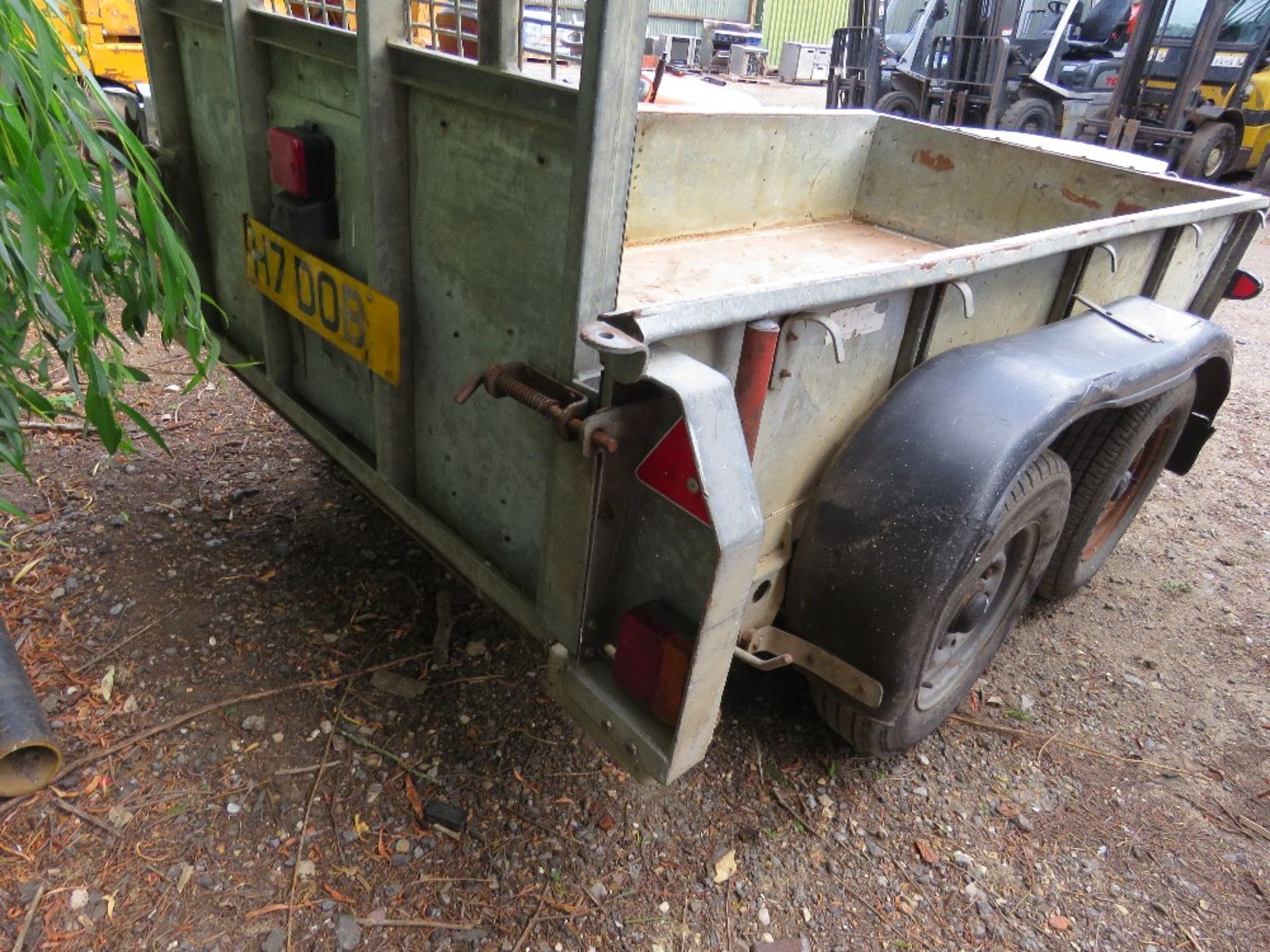 TWIN AXLED PLANT TRAILER, 8FT X 4FT APPROX. - Image 8 of 13