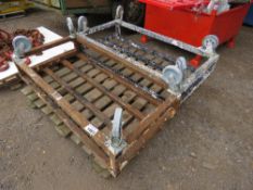 2 X HEAVY DUTY WHEELED TROLLEYS. THIS LOT IS SOLD UNDER THE AUCTIONEERS MARGIN SCHEME, THEREFORE