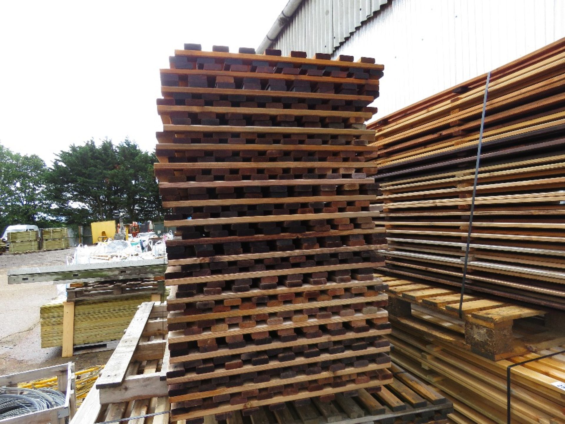 20NO HIT AND MISS SLATTED FENCING PANELS 63CM WITH X 1.83M HEIGHT APPROX. - Image 2 of 4