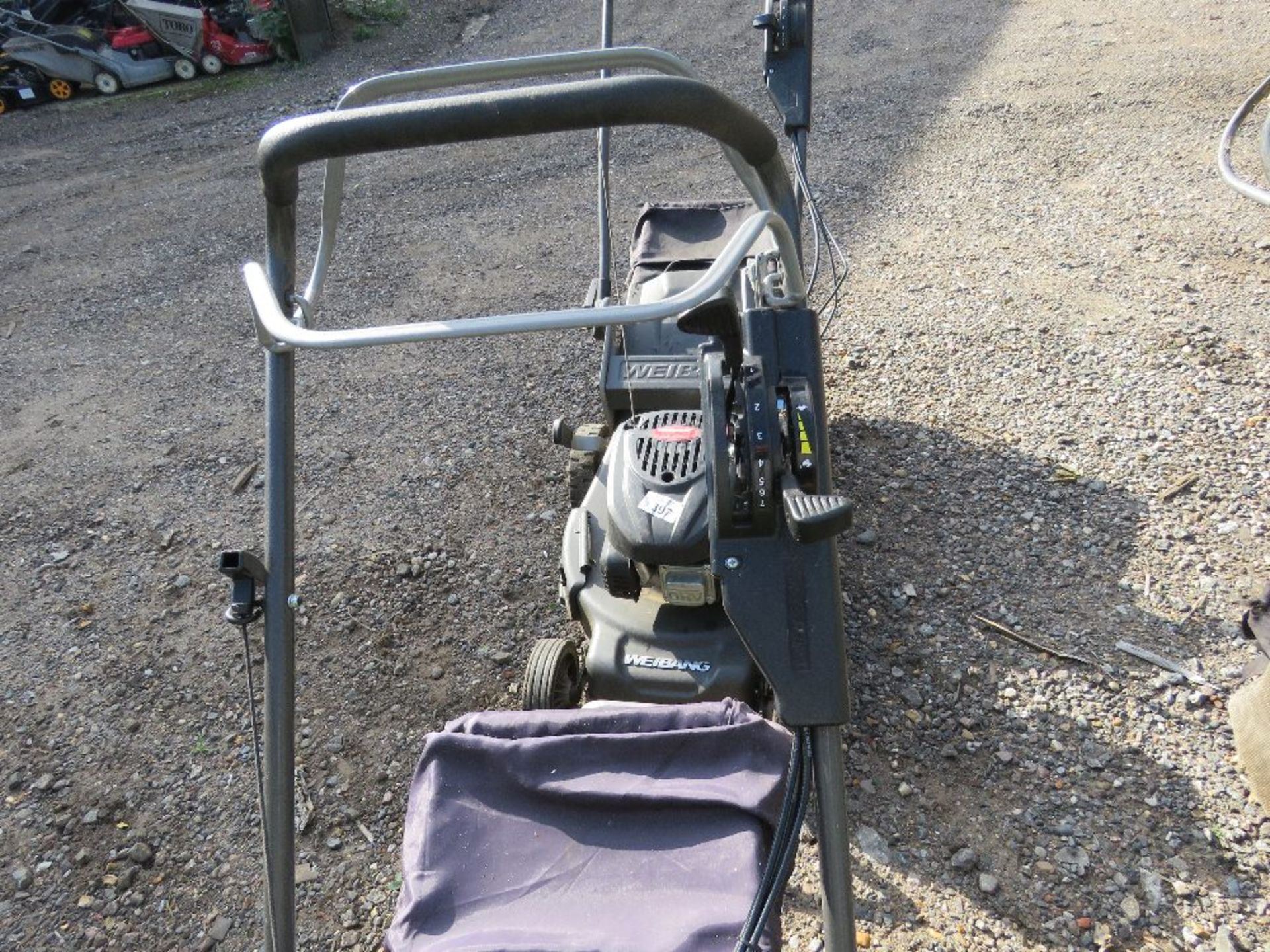 WEIBANG PROFESSIONAL SELF DRIVE LAWNMOWER WITH COLLECTOR, YEAR 2021 APPROX. DIRECT FROM LOCAL LANDSC - Image 3 of 3