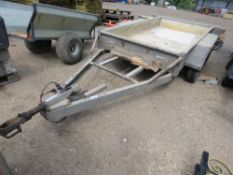 INDESPENSION TYPE TWIN AXLED PLANT TRAILER 8FT X 4FT APPROX. ID:A247098/JUPPDT04. DIRECT FROM UTILIT