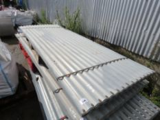 PACK OF 40NO 10FT CORRUGATED GALVANISED ROOFING SHEETS, EXTRA WIDE AT 1.14M WIDTH APPROX.