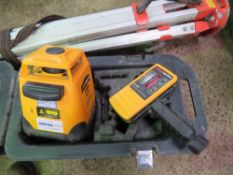 LMH LASER LEVEL SET WITH TRIPOD IN A CASE. DIRECT FROM SITE CLEARANCE/CLOSURE.