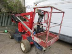 NIFTY HR12 DUAL FUEL BOOM ACCESS LIFT, YEAR 2007, SN:12-15966. DIESEL ENGINED/BATTERY POWERED. DIRE