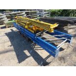 QUANTITY OF BLUE / YELLOW PALLET RACKING, 6NO UPRIGHTS 2.5-3.9M HEIGHT APPROX.