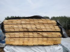 SMALL PACK OF UNTREATED SHIPLAP CLADDING BOARDS: 100MM @ 1.75M LENGTH APPROX.