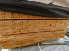 LARGE PACK OF UNTREATED SHIPLAP TYPE TIMBER CLADDING BOARDS: 1.73M LENGTH X 100MM WIDTH APPROX.