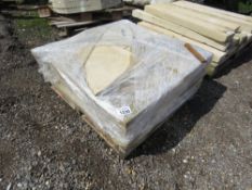 PALLET CONTAINING 27NO BUFF PAVING SLABS 450MM X 450MM. THIS LOT IS SOLD UNDER THE AUCTIONEERS M