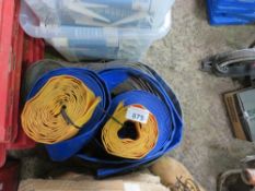 6NO ASSORTED LAY FLAT WATER HOSES. DIRECT FROM LOCAL RAIL CONTRACTOR WHO IS CLOSING A DEPOT.