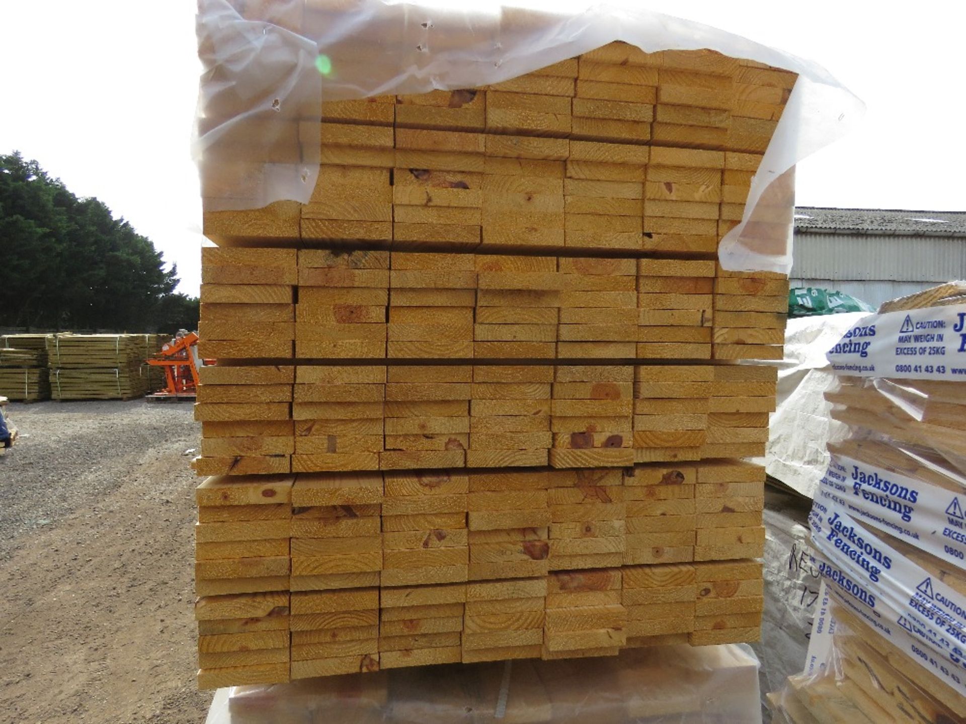 LARGE PACK OF TIMBER BOARDS, UNTREATED: 1.83M LENGTH X 140MM X 30MM APPROX. - Image 2 of 3
