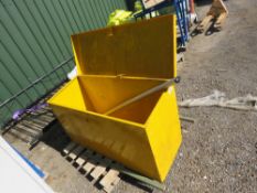 YELLOW TOOL BOX PLUS WIRE NETTING. DIRECT FROM LOCAL LANDSCAPE COMPANY WHO ARE CLOSING A DEPOT.