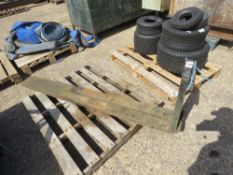 PAIR OF EXTRA LONG 1.8M FORKLIFT TINES, SUITABLE FOR 16" CARRIAGE.