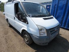 TRANSIT PANEL VAN REG:BT08 NPV 108,855 REC MILES. OWNER RETIRING. WHEN TESTED WAS SEEN TO DRIVE, S