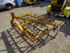 TRACTOR MOUNTED SPRINTINE CULTIVATOR, 6FT WIDTH APPROX. THIS LOT IS SOLD UNDER THE AUCTIONEERS MA