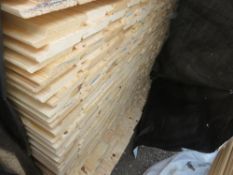 LARGE PACK OF UNTREATED SHIPLAP TIMBER: 1.73M LENGTH X 100MM WIDTH APPROX.