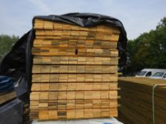 EXTRA LARGE PACK OF UNTREATED HIT AND MISS CLADDING TIMBER BOARDS: 1.75M LENGTH X 100MM APPROX.