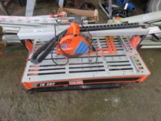 CLIPPER TR202 TILE SAWBENCH WITH FOLDING LEGS, 240VOLT POWERED. THIS LOT IS SOLD UNDER THE AUCTIO