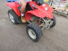 HONDA SPORTRAX 250EX 2WD QUAD BIKE. WHEN TESTED WAS SEEN TO DRIVE..SEE VIDEO.