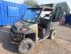 POLARIS RANGER DIESEL RTV BUGGY REG:EU68 EOY. FRONT AND REAR SCREENS AND ROOF. 2018 WITH V5. WHEN TE