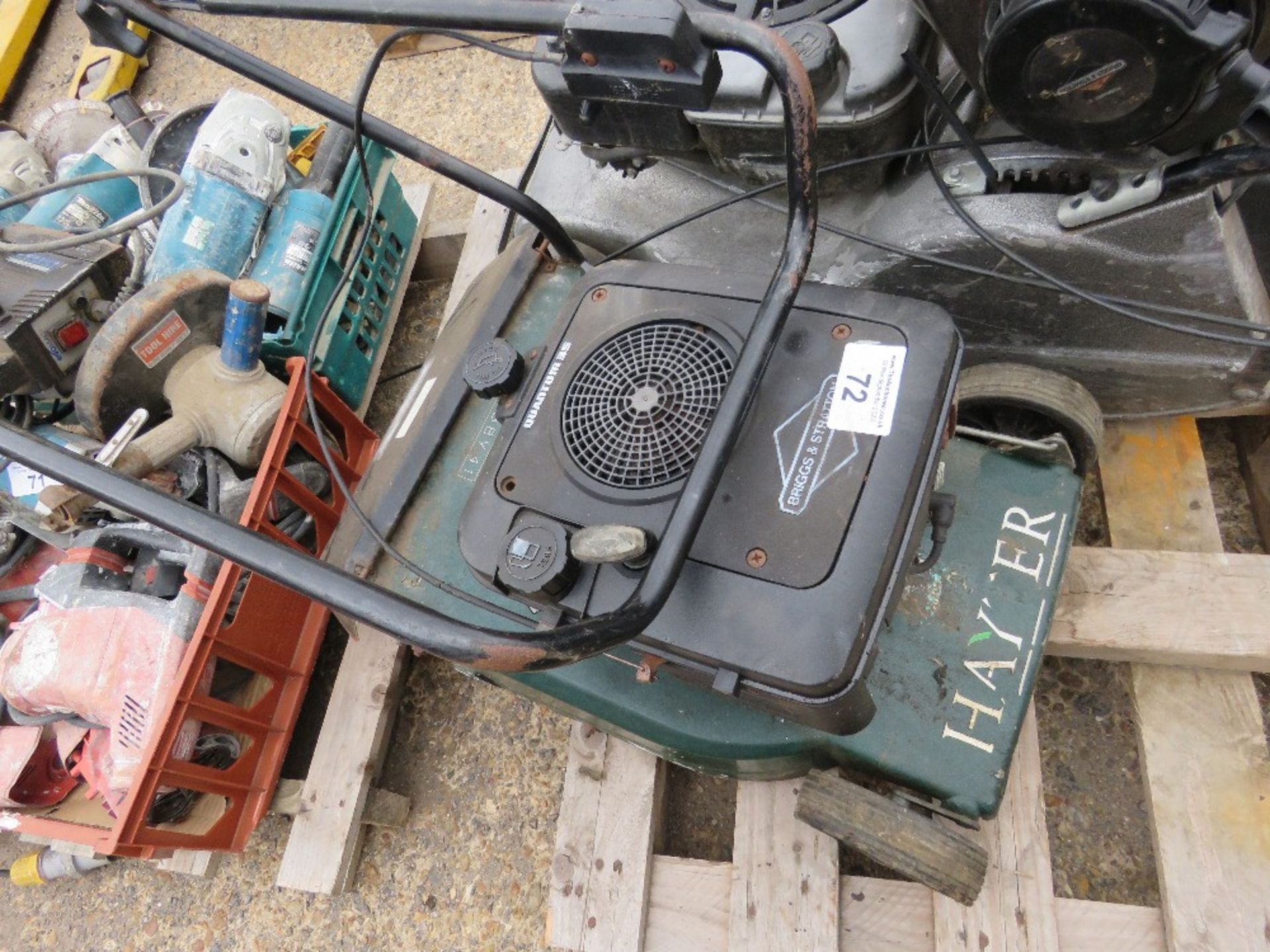 2 X HAYTER MOWERS PLUS A SPARE ENGINE. THIS LOT IS SOLD UNDER THE AUCTIONEERS MARGIN SCHEME, THER - Image 3 of 5