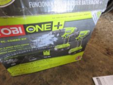 2 X RYOBI BATTERY DRILL AND DRIVER TOOL SETS, BOXED: INCLUDES BAG, DRILL, DRIVER, CHARGER, 2 BATTERI