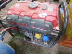 LONCIN 2500 PETROL ENGINED GENERATOR. THIS LOT IS SOLD UNDER THE AUCTIONEERS MARGIN SCHEME, THERE