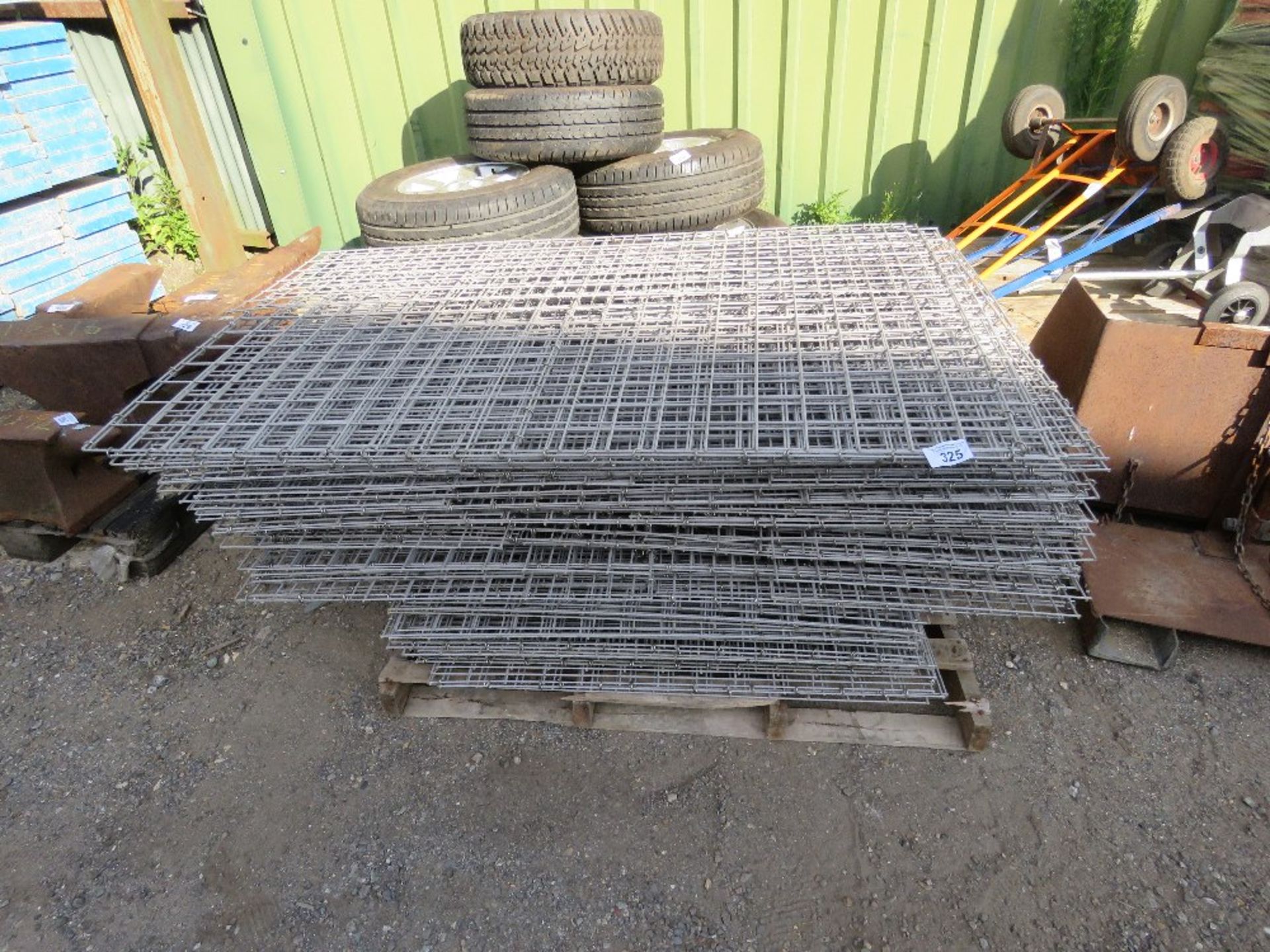 PALLET OF GABIAN BASKETS.