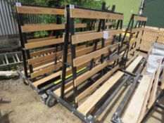 HEAVY DUTY DOUBLE SIDED BOARD TROLLEY, 5FT LENGTH APPROX.