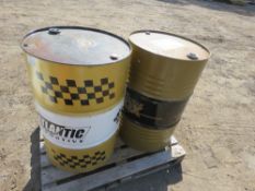 2 X EMPTY 45 GALLON BARRELS / DRUMS THIS LOT IS SOLD UNDER THE AUCTIONEERS MARGIN SCHEME, THEREF