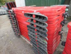 STACK OF APPROXIMATELY 25NO PLASTIC CHAPTER 8 BARRIERS . THIS LOT IS SOLD UNDER THE AUCTIONEERS M
