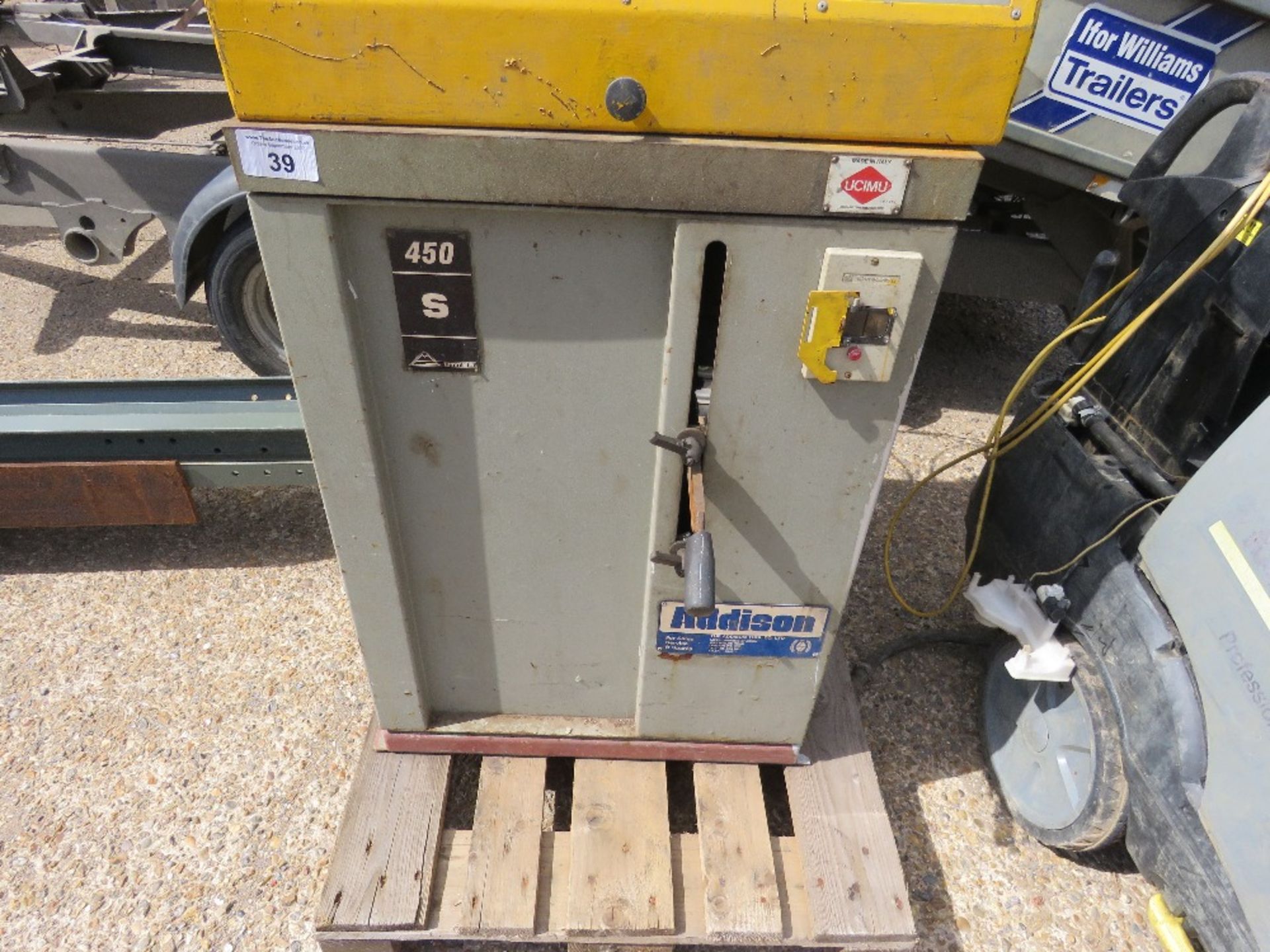 ADDISON 450S UPSTROKING ALUMINIUM CUTTING SAW. THIS LOT IS SOLD UNDER THE AUCTIONEERS MARGIN SCHE - Image 3 of 6