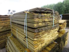 LARGE PACK OF PRESSURE TREATED SHIPLAP FENCE CLADDING TIMBER BOARDS: 1.40M LENGTH X 100MM WIDTH APPR