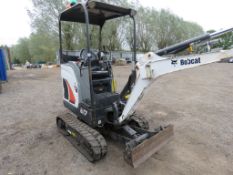 BOBCAT E17 MINI EXCAVATOR DIGGER YEAR 2019. 1031 REC HRS ONE BUCKET QUICK HITCH DIRECT FROM LOCAL