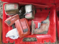 HILTI BATTERY DRIVER SET. DIRECT FROM LOCAL RAIL CONTRACTOR WHO IS CLOSING A DEPOT.
