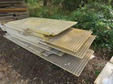 QUANTITY OF PLASTIC WALKWAY GRILLES, 1M WIDTH, 2M-3M LENGTH APPROX. THIS LOT IS SOLD UNDER THE AU
