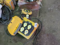 2 X 110VOLT JUNCTION BOXES WITH A LIGHT. THIS LOT IS SOLD UNDER THE AUCTIONEERS MARGIN SCHEME, TH
