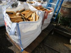 2 X BULK BAGS OF FIREWOOD LOGS, MAINLY SILVER BIRCH. THIS LOT IS SOLD UNDER THE AUCTIONEERS MARGI