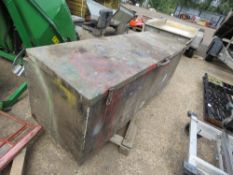 LARGE TOOL BOX WITH CONTENTS, 6FT LENGTH APPROX.