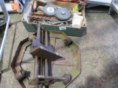 ASSORTED TOOLS, VICE PLUS DRILL BITS ETC. THIS LOT IS SOLD UNDER THE AUCTIONEERS MARGIN SCHEME, T