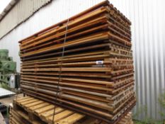 20NO HIT AND MISS SLATTED FENCING PANELS 63CM WITH X 1.83M HEIGHT APPROX.