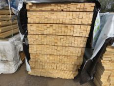 EXTRA LARGE PACK OF UNTREATED VENETIAN SLAT TIMBER CLADDING RAILS: 45MM X 16MM @ 1.83M LENGTH APPROX