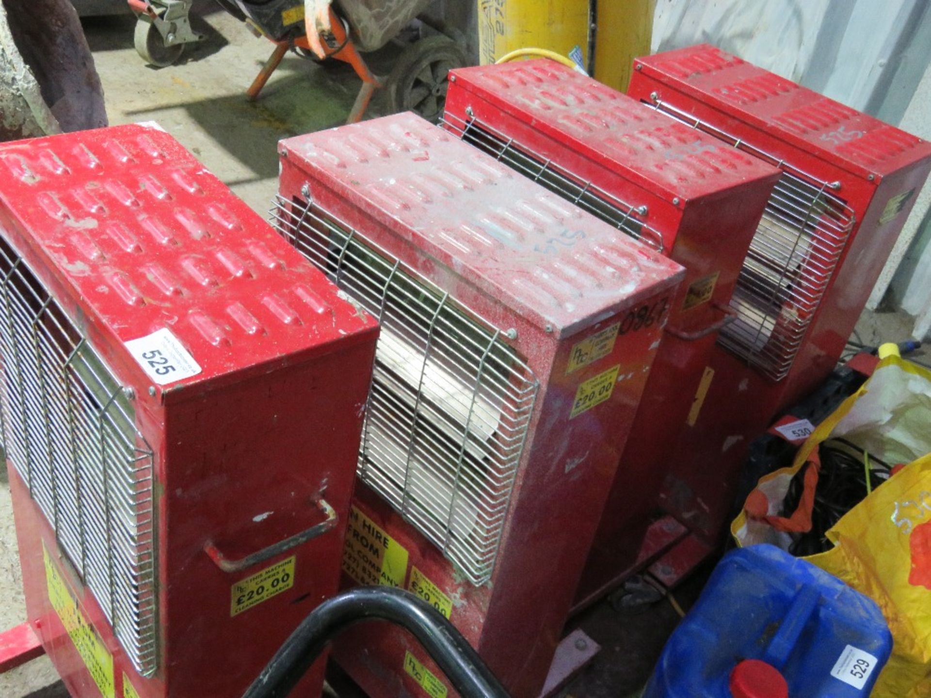 4NO 110VOLT POWERED RADIANT HEATERS. - Image 3 of 5