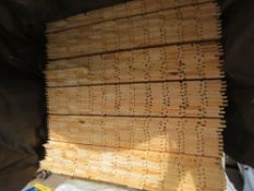 LARGE PACK OF UNTREATED SHIPLAP TIMBER: 1.73M LENGTH X 100MM WIDTH APPROX.