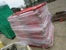 LARGE QUANTITY OF CLIP TOGETHER UTILITY WORK BARRIERS.