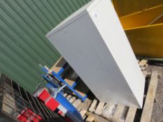 FILING CABINET PLUS 4NO LIGHTWEIGHT RACKING UNITS. DIRECT FROM LOCAL LANDSCAPE COMPANY WHO ARE CLOSI