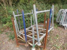 5NO METAL STACKING STILLAGES. THIS LOT IS SOLD UNDER THE AUCTIONEERS MARGIN SCHEME, THEREFORE NO